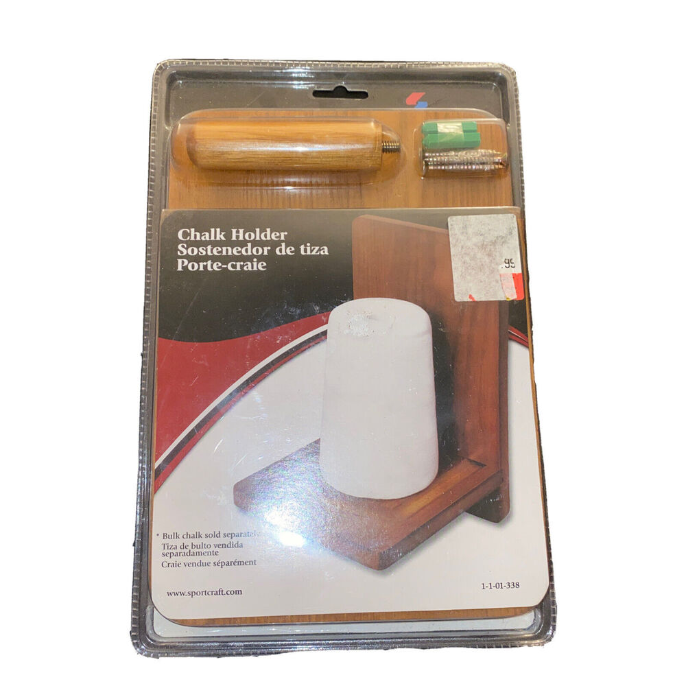 Sportcraft Pool Accessory Wall Mounted Wood Cone Large Chalk Holder